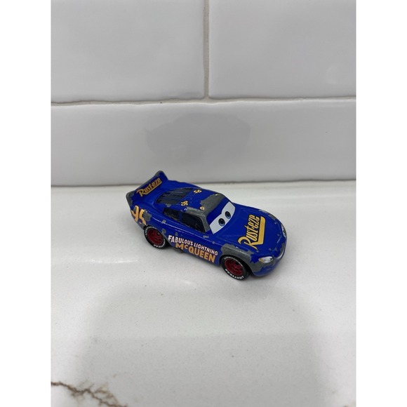 Mattel Other - Disney Pixar Cars 3 FABULOUS LIGHTNING McQUEEN #95 RUST-EZE Blue Mattel Toy Car